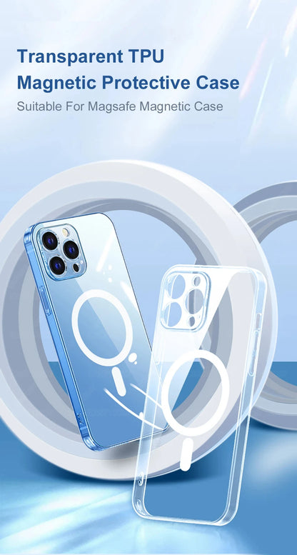 MagSafe Transparent Case For IPhone Wireless Charge - Smarsty