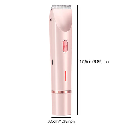 Women Hair Removal Razor Electric Epilator Portable Painless Pubic Legs Body Hair Trimmer for Ladies Bikini Underarms Legs Hair