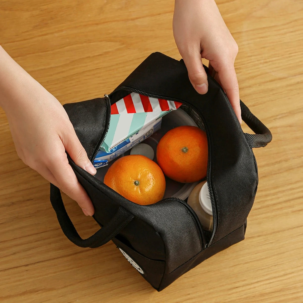 Large Capacity Insulated Lunch Bag For Bento And School - Smarsty