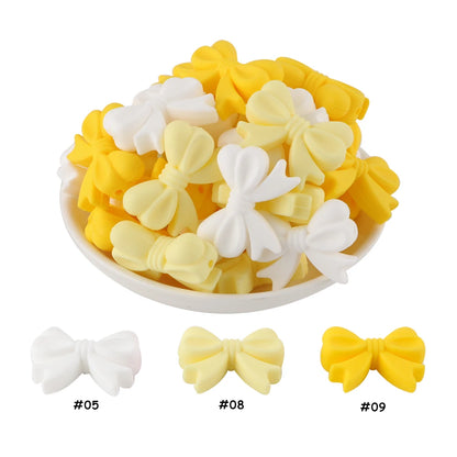 10pcs Silicone Bowknot Beads for DIY Jewelry Making - Smarsty