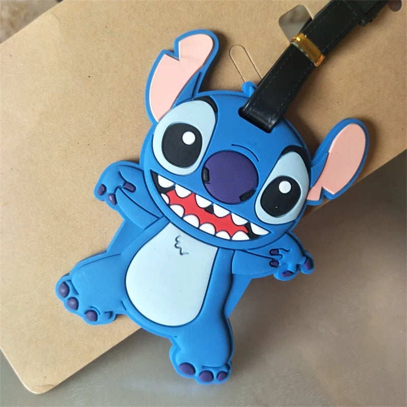 Don't mess with my stuff!Cartoon Stitch Luggage Tag Suitcase Name Address Label - Smarsty