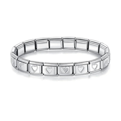 Italian Charm Bracelets DIY Stainless Steel Bangle Gift - Smarsty