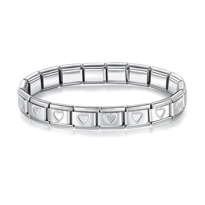 Italian Charm Bracelets DIY Stainless Steel Bangle Gift - Smarsty