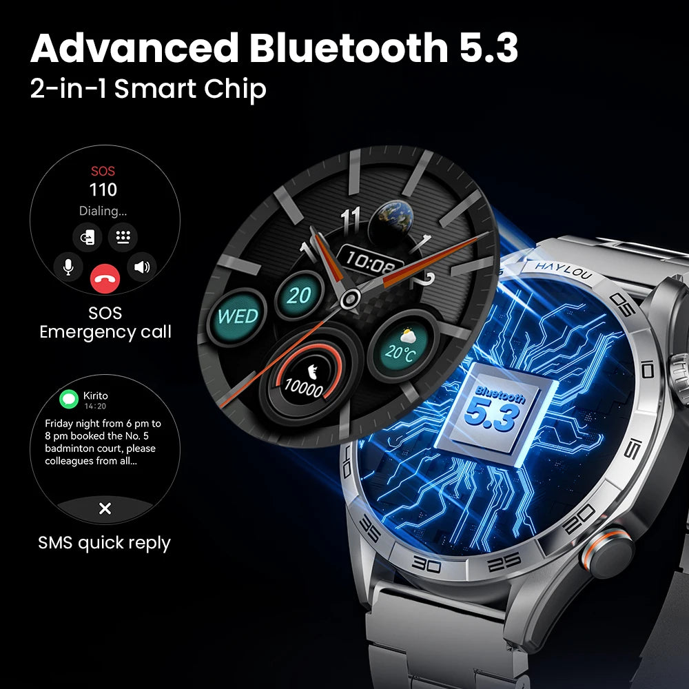 Haylou Solar 5 Smartwatch with Voice Calling and AMOLED Display - Smarsty