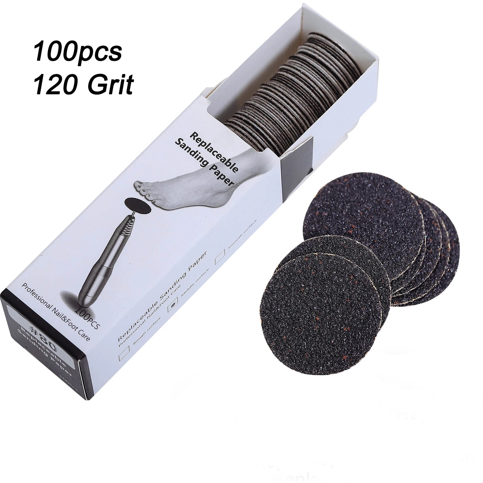 Replaceable Sandpaper Pedicure Discs for Smooth Feet - Smarsty