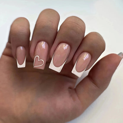 Medium Pink Ballerina Press On Nails Set - Smarsty