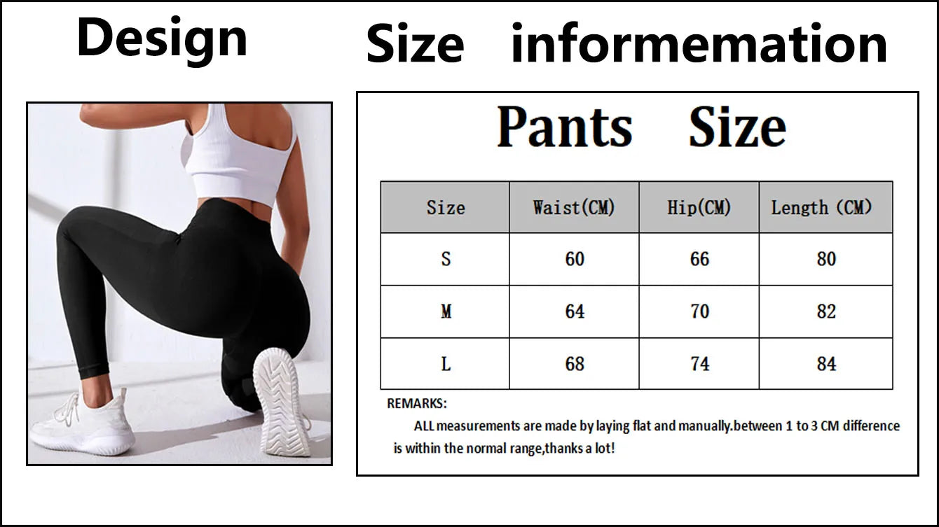 CZGUKE Women's seamless gym yoga pants high waist peach hip solid color tight fitting sports pants yoga cycling sports pants - Smarsty