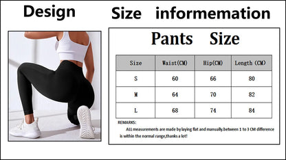 CZGUKE Women's seamless gym yoga pants high waist peach hip solid color tight fitting sports pants yoga cycling sports pants - Smarsty