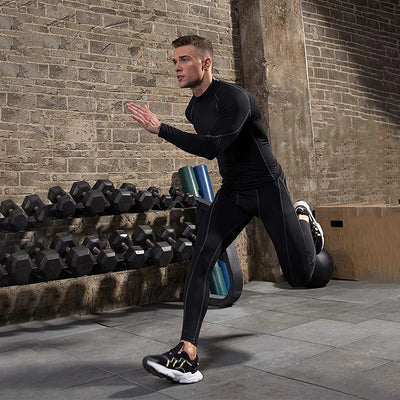 Men Sport T-shirt Quick Dry Bodybuilding Running Shirt Long Sleeve Compression Top Gym T Shirt Men Fitness Tight Rashgard - Smarsty