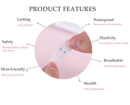 Invisible V Shape Face Lift Stickers for Wrinkle Reduction - Smarsty