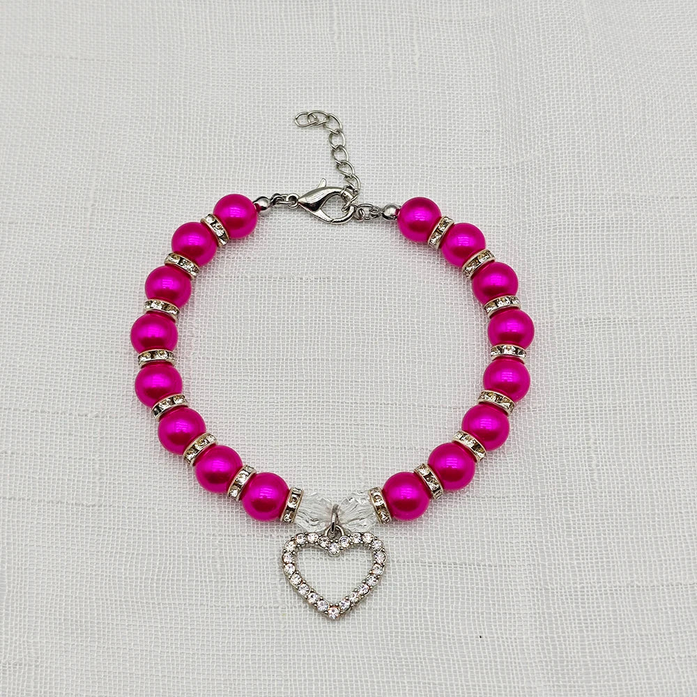 Cute Adjustable Pet Necklace with Heart Pendant - Smarsty