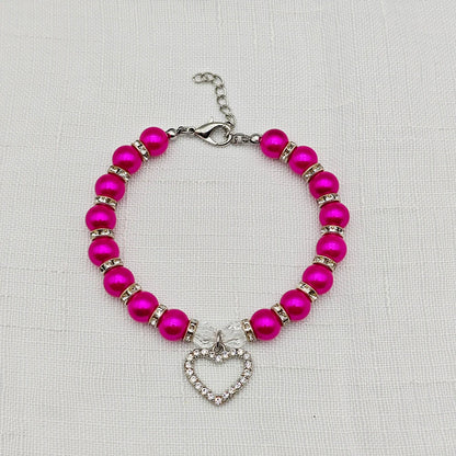 Cute Adjustable Pet Necklace with Heart Pendant - Smarsty