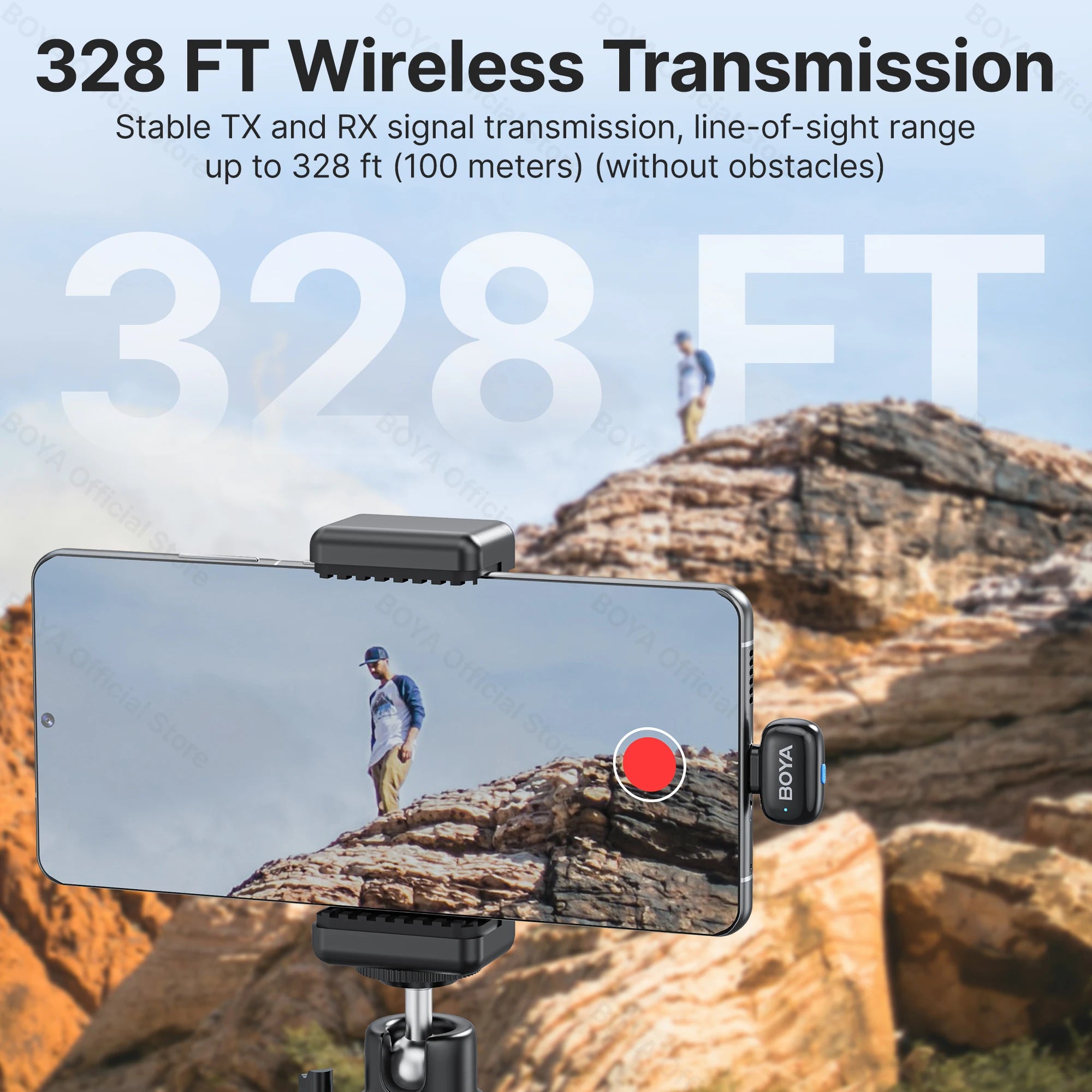 Boya Mini Wireless Lavalier Microphone for Mobile Recording - Smarsty