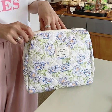 Large Capacity Women's Cosmetic Bags Cases Casual Ladies Small Storage Bag with Zipper Female Travel Clutch Bag Small Handbags - Smarsty