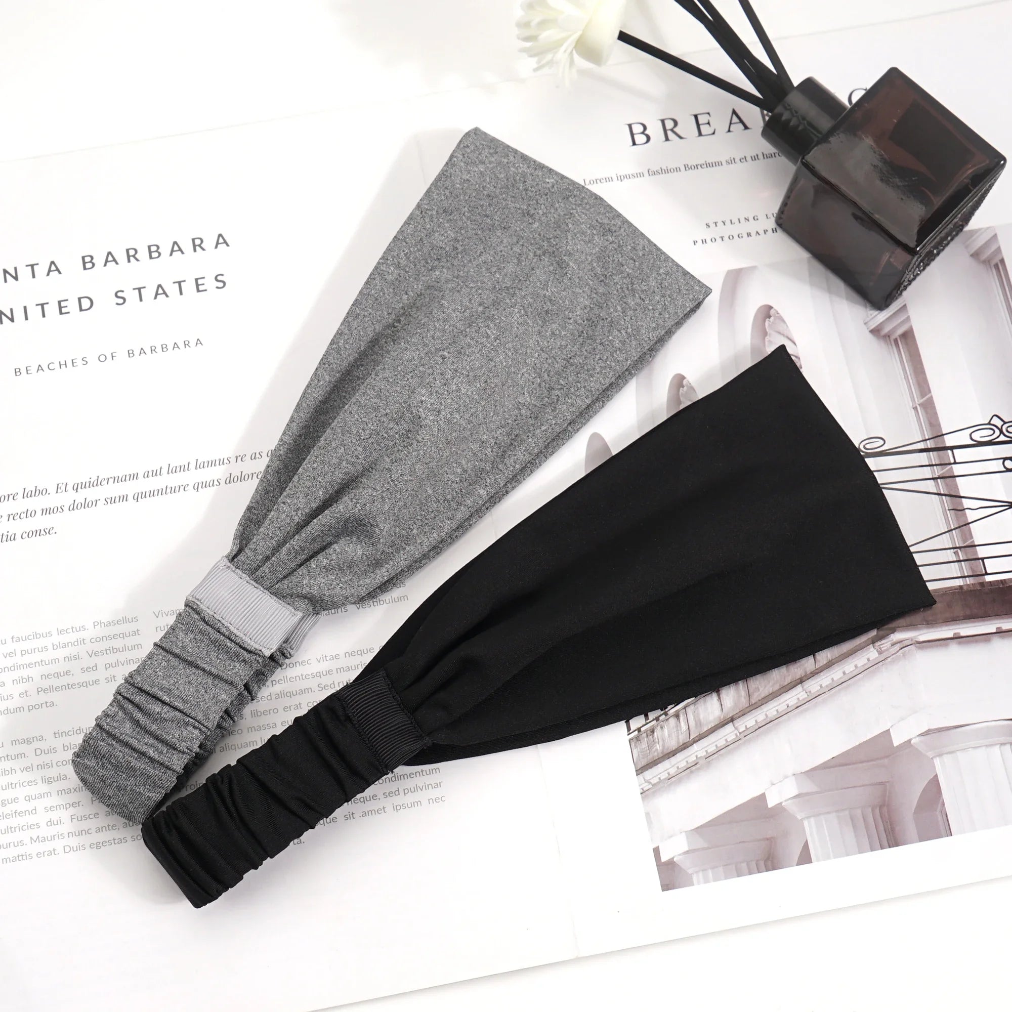 Sports Headbands Soft Elastic Sweatbands Moisture Wicking - Smarsty