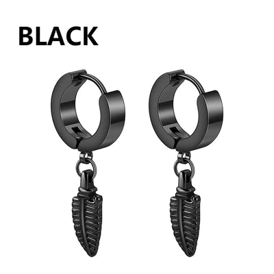 Punk Stainless Steel Stud Earrings Set for Men and Women - Smarsty