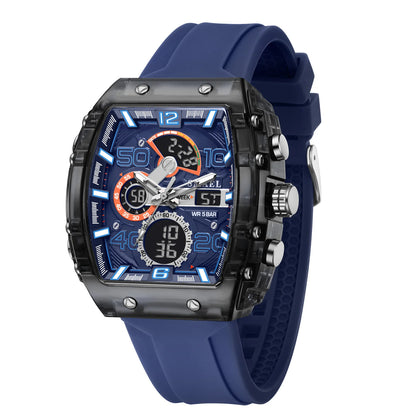 SMAEL 8109 Waterproof Luminous Dual Display Watch - Smarsty