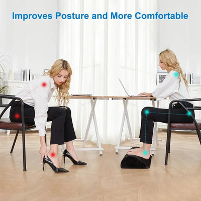 Ergonomic Memory Foam Foot Rest for Desk Comfort - Smarsty