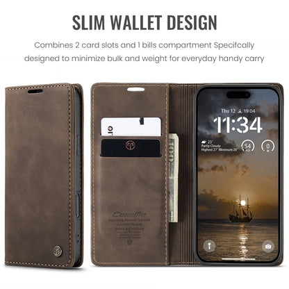 iPhone 17 Air 16 15 14 Retro PU Leather Magnetic Book Phone Wallet Flip Case by Smarsty