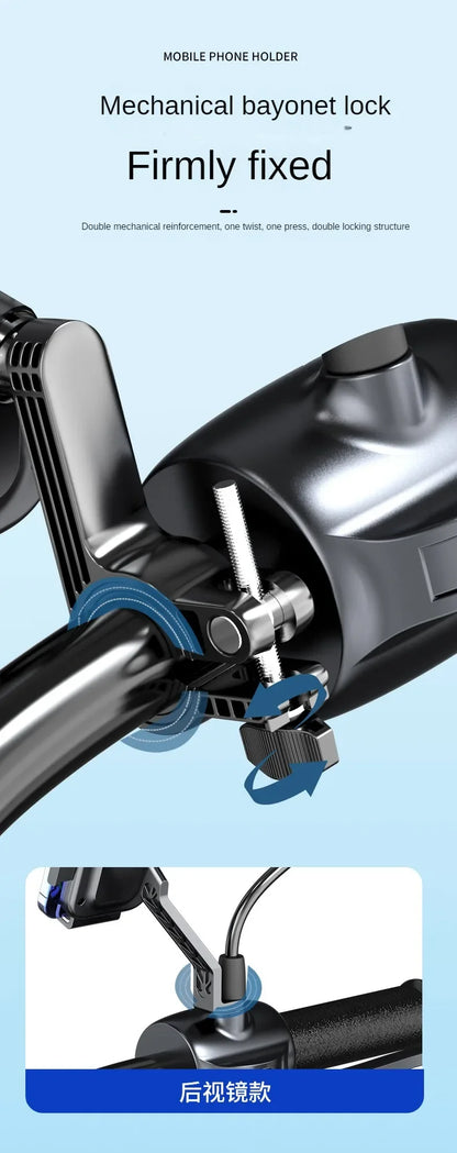 Universal Bike Phone Holder With Free Rotation Shockproof - Smarsty