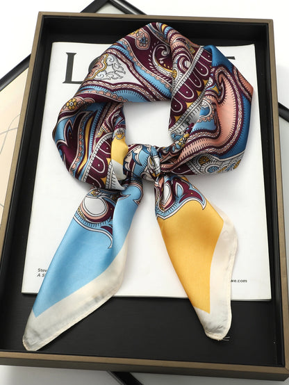 Luxury Silk Satin Scarf for Women with Sun Protection - Smarsty