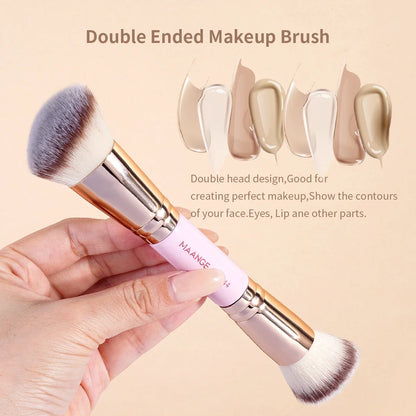 Double-Ended Foundation Makeup Brush Set for Flawless Blending - Smarsty
