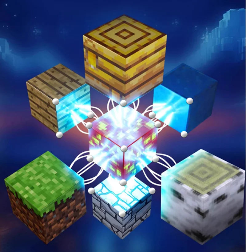 50-400pcs Mine Magnetic Building Block World Magnet Cube Set for Boys Girls Kid  DIY Model Children Sensory Toy Christmas Gift - Smarsty