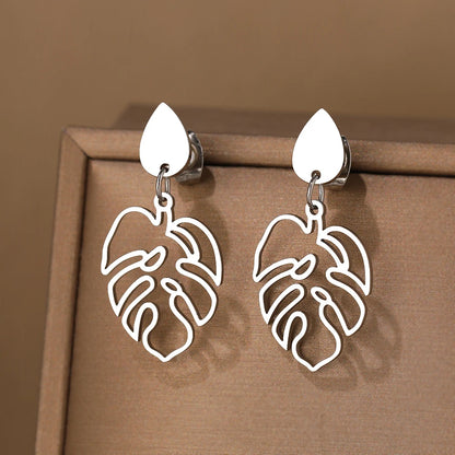 Stainless Steel Vintage Water Drop Earrings for Women Jewelry - Smarsty