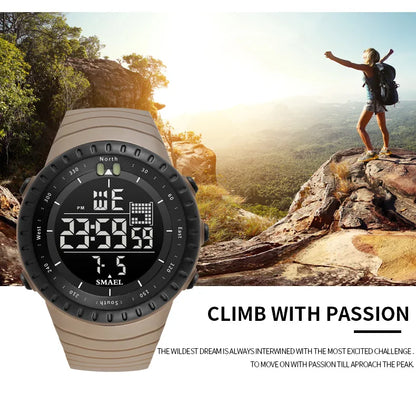 SMAEL Waterproof Digital Sports Watch with Big Dial - Smarsty