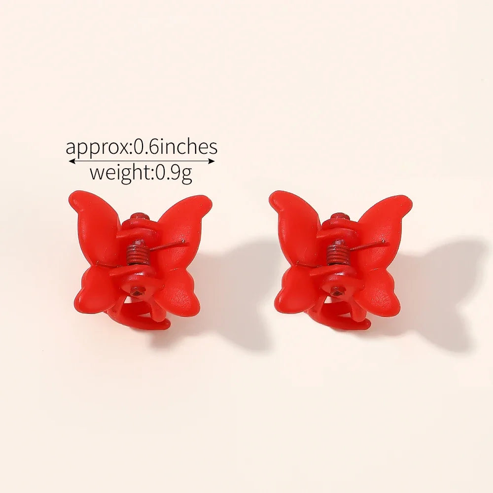 Colorful Mini Butterfly Hair Clips Secure Hold For Girls - Smarsty