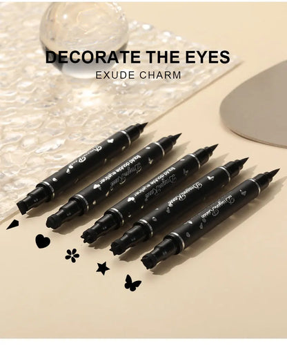 Dragon Ranee Waterproof Double Head Eyeliner for Easy Application - Smarsty