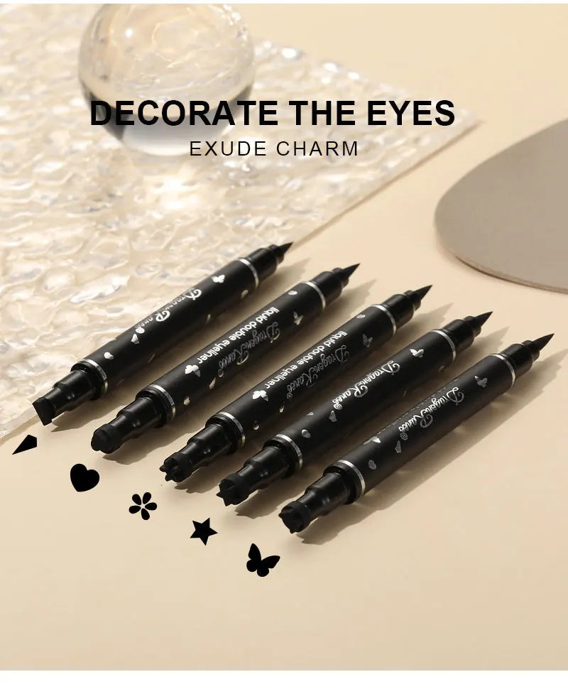 Dragon Ranee Waterproof Double Head Eyeliner for Easy Application - Smarsty