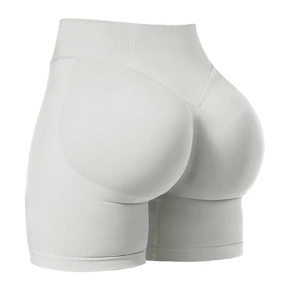 4.5''Shorts Seamless Low Ribbed Waistband Gym Shorts Scrunch Bum Yoga Shorts Booty High Stretch Running Bike Shorts - Smarsty