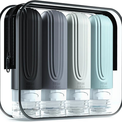 Leakproof Refillable Silicone Travel Bottles Set - Smarsty