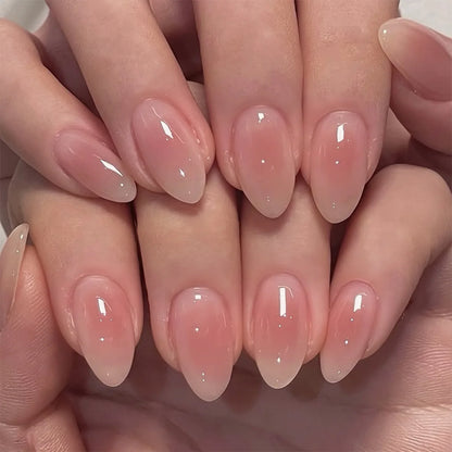 24 Pcs Metallic Cat Eye French Press On Nails - Smarsty