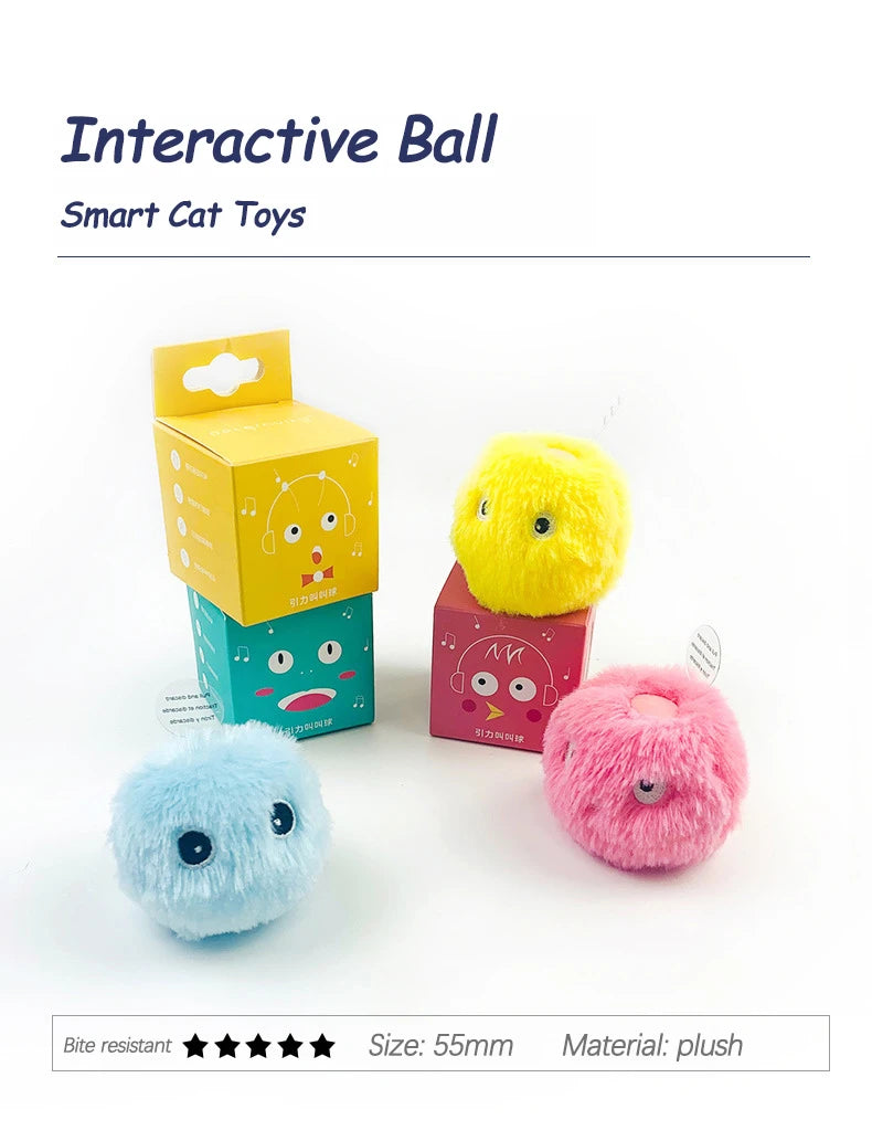 Interactive Sound Balls for Cats Plush and Soft - Smarsty