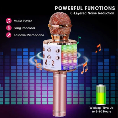 LED Wireless Bluetooth Karaoke Microphone for Kids - Smarsty