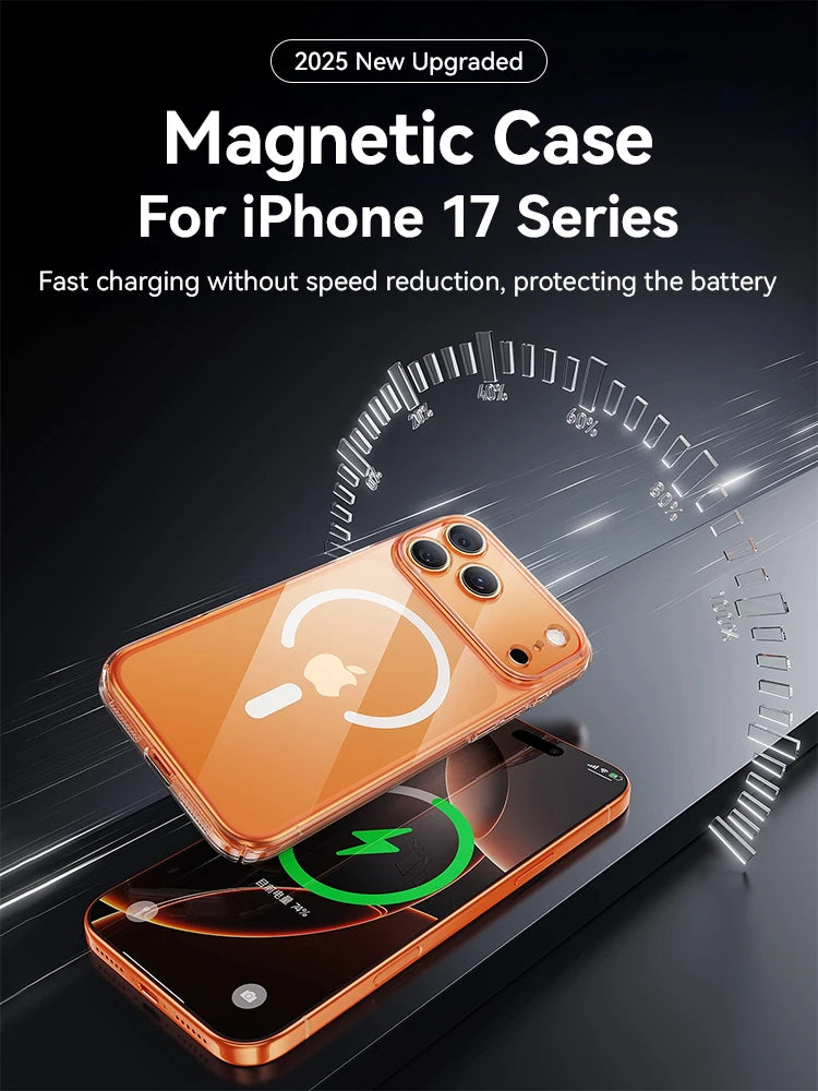 Magnetic Clear Case For iPhone Anti Yellowing - Smarsty
