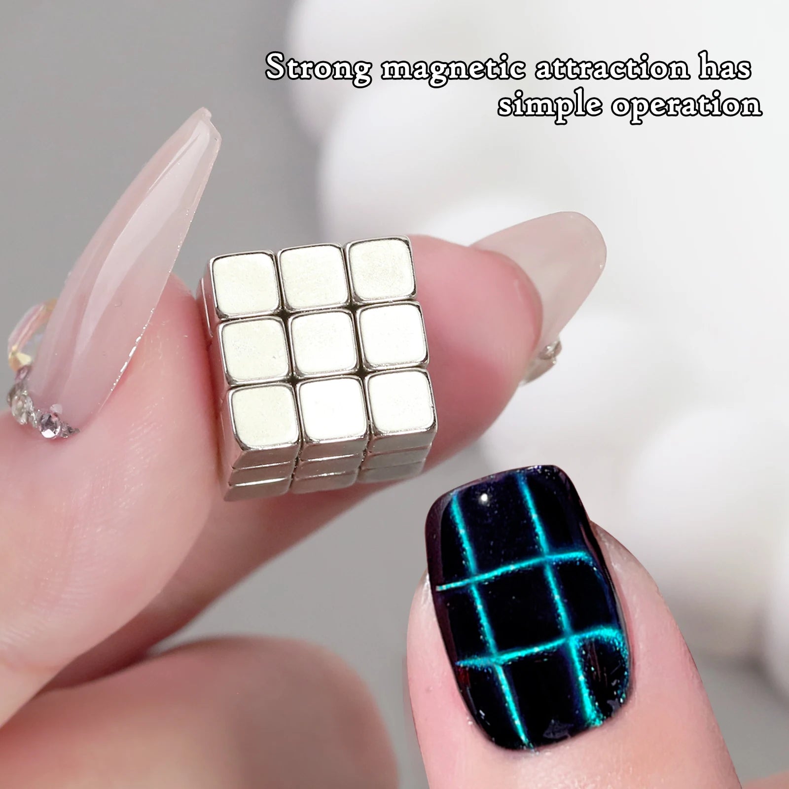 27pcs Cat Eye Nail Art Magnets for Stunning Designs - Smarsty