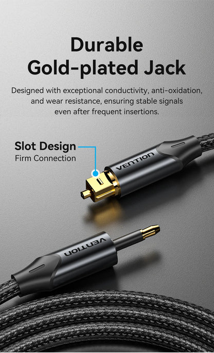 Vention Toslink SPDIF Optical Audio Cable for Amplifiers - Smarsty