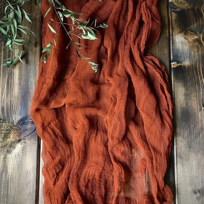 Semi-Sheer Gauze Table Runner for Elegant Events - Smarsty