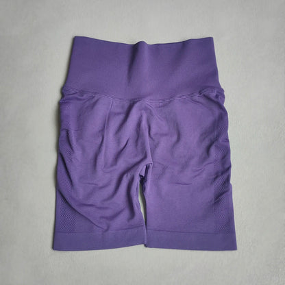 Yoga Shorts Women Sports Shorts Seamless Gym Workout Shorts High Waist Push Up Fitness Sports Shorts Cycling Shorts - Smarsty