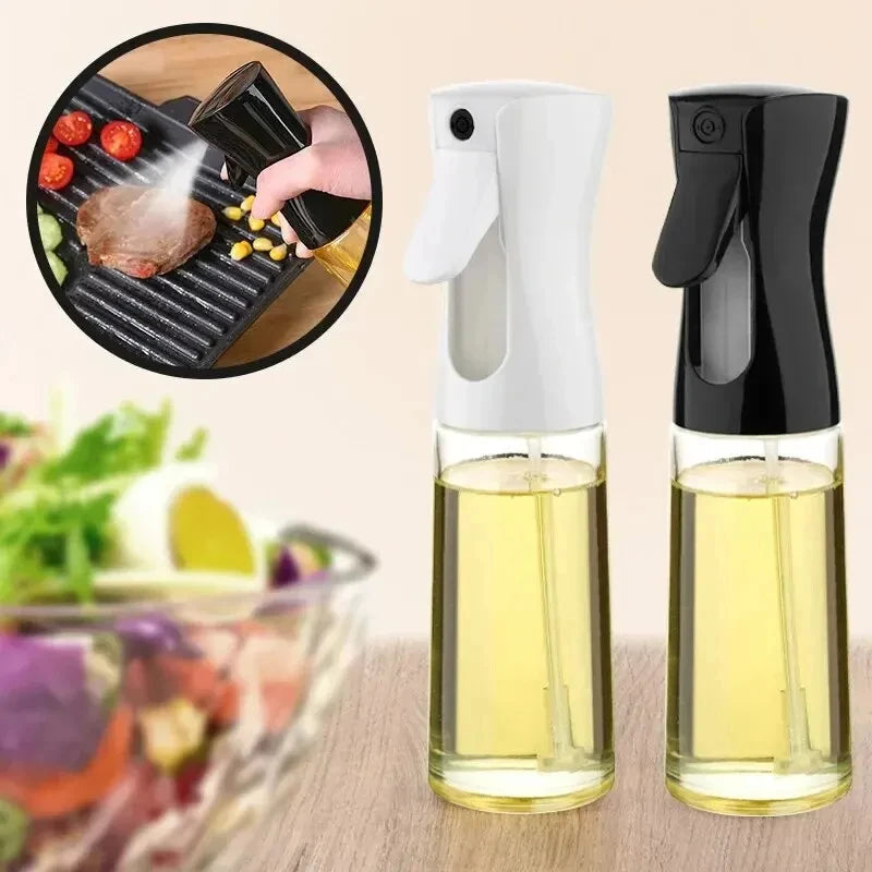 1pc 200ml/300ml Oil Spray Bottle Kitchen Cooking Olive Oil Dispenser Camping BBQ Baking Vinegar Soy Sauce Sprayer Containers by Smarsty