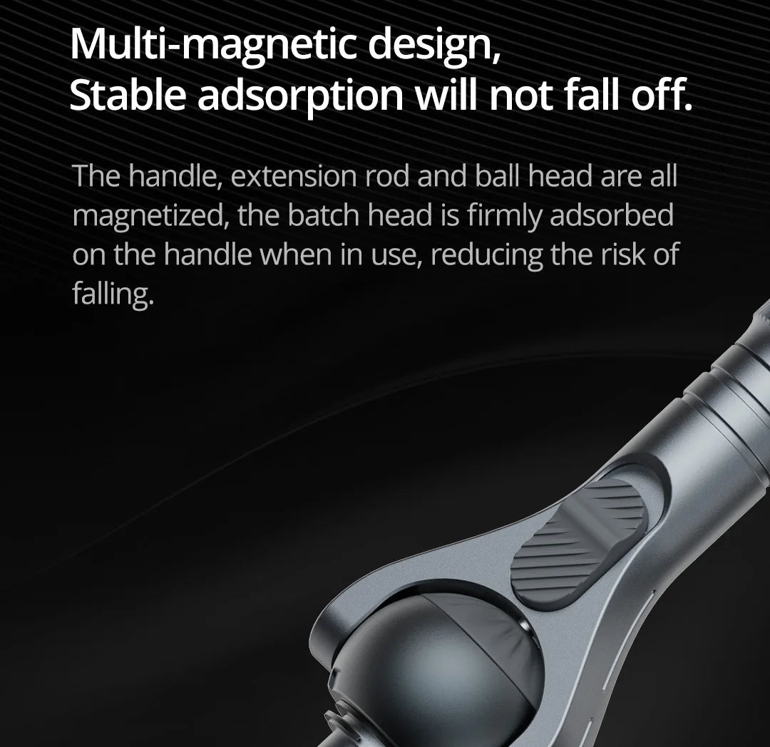 VMAN 40-in-1 Multi-Function Ratchet Screwdriver Kit with Magnetic Bits – Mini Repair Tool Set for PC, iPhone & Home Use