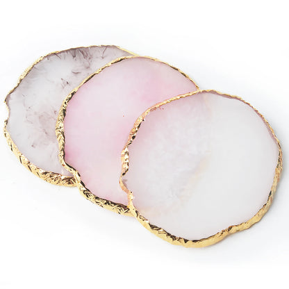 Round Resin Agate Stone Nail Art Palette for Easy Mixing - Smarsty