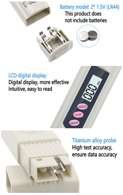 2-in-1 TDS Water Quality Tester for Accurate Monitoring - Smarsty