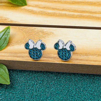 Cute Disney Stitch Flower Stud Earrings for Women and Girls - Smarsty