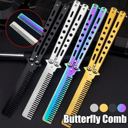 Stainless Steel Folding Butterfly Comb for Hair Training - Smarsty