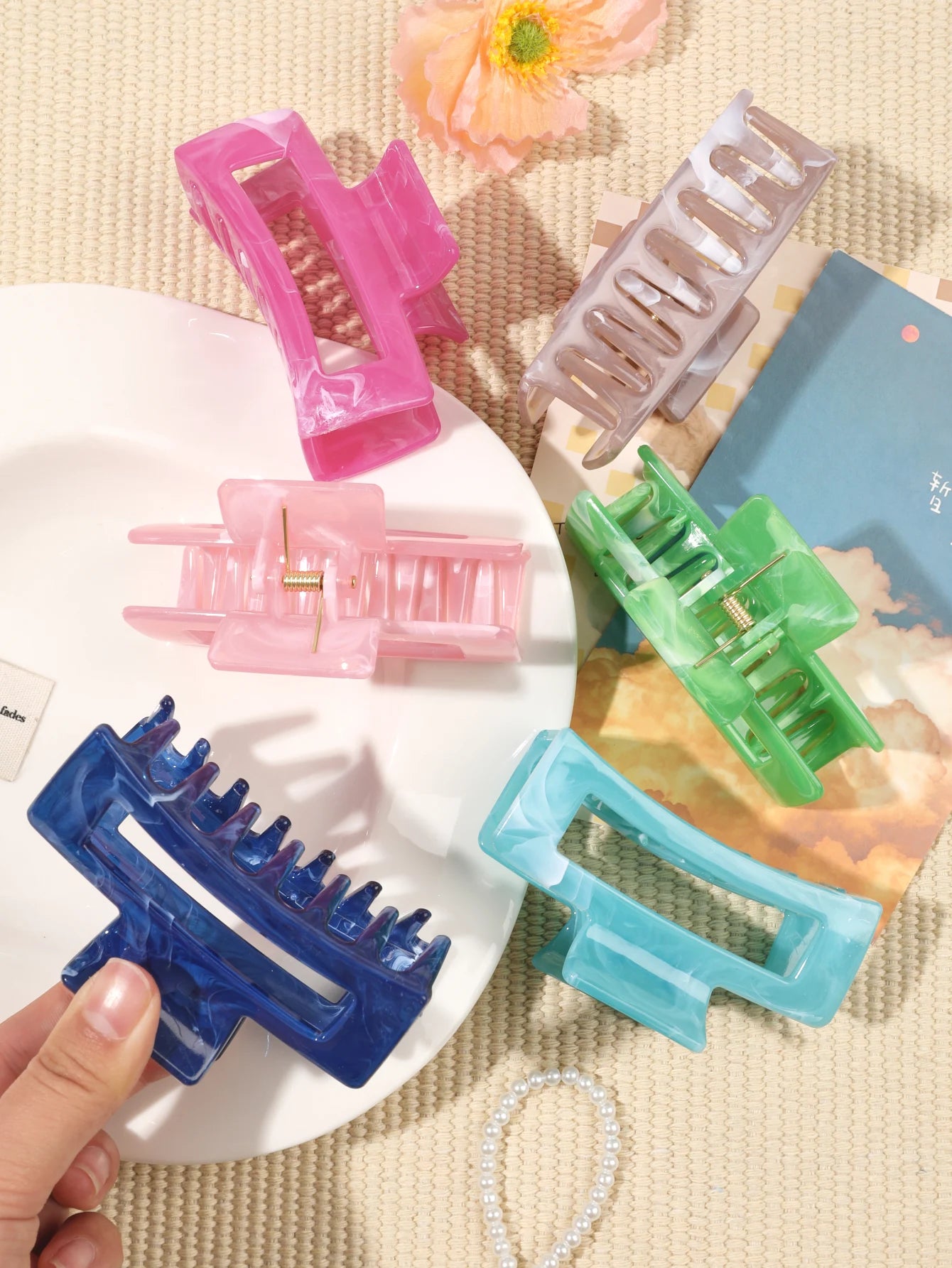 Hair Claw Clips Strong Hold Nonslip For Thick Hair - Smarsty