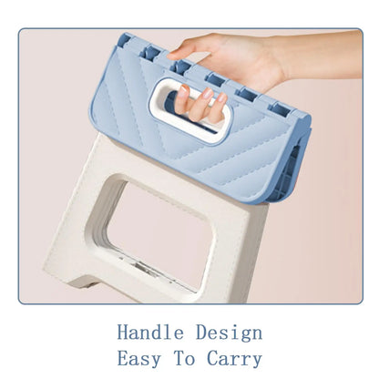 Home Folding Step Stool - Anti-Slip Surface Foot Stool with 8.7 Inch Height - Sturdy & Lightweight Plastic Foldable Step Stool